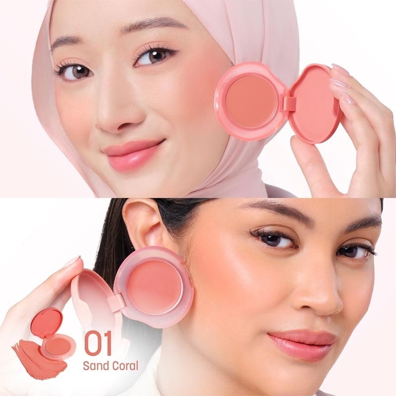 Cream Blush On Macaroon Colorfit Melt to Pop Cream Blush 01 Sand Coral 3g image