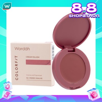 WARDAH Wardah Colorfit Cream Blush 02 Merry Mauvel