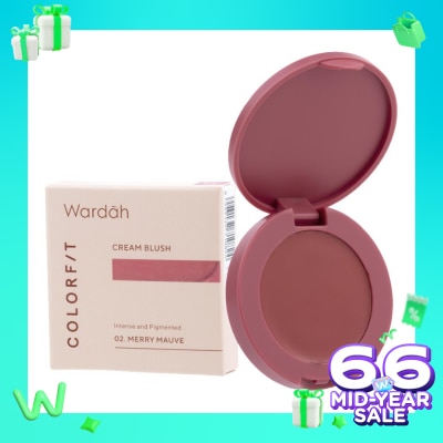 WARDAH Wardah Colorfit Cream Blush 02 Merry Mauvel
