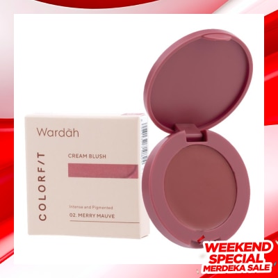 WARDAH Wardah Colorfit Cream Blush 02 Merry Mauvel