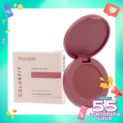 WARDAH Wardah Colorfit Cream Blush 02 Merry Mauvel