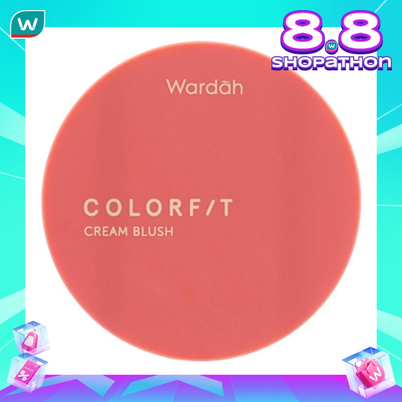 Wardah Colorfit Cream Blush 03 Summer Peach