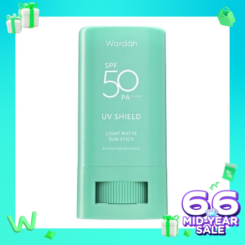 Promo Harga Wardah UV Shield Light Matte Sun Stick SPF50 PA++++  - Watsons