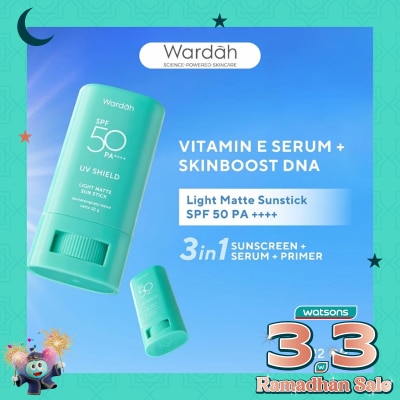 WARDAH UV Shield Light Matte Sun Stick SPF 50 PA +++ 22g
