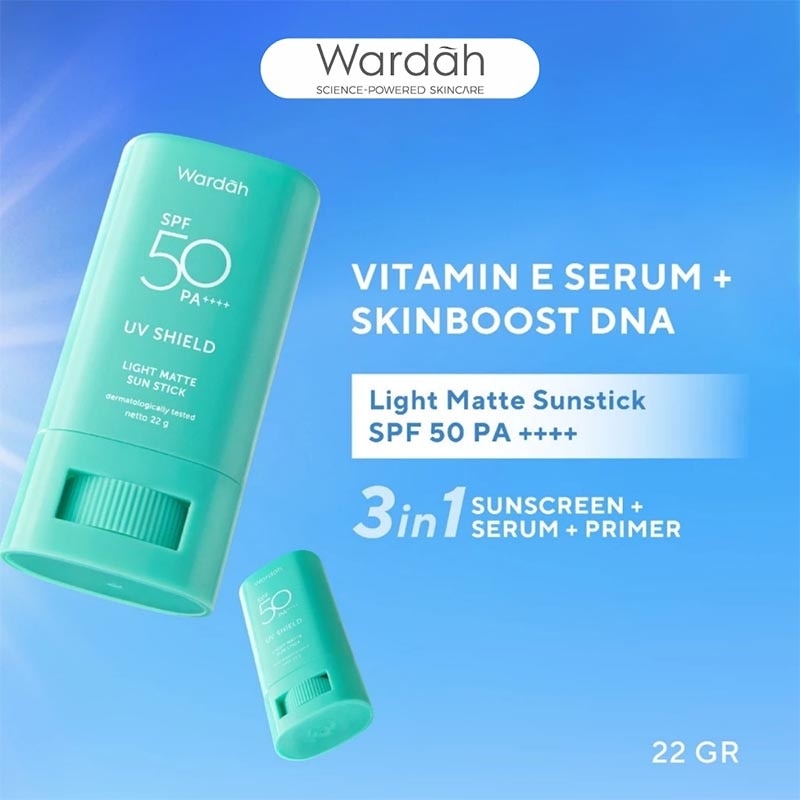 Wardah UV Shield Light Matte Sun Stick SPF 50 PA++++ 22g