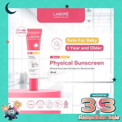 LABORE Sensitive Skin Care BiomeProtect Physical Sunscreen SPF 50+ PA++++ 30ml