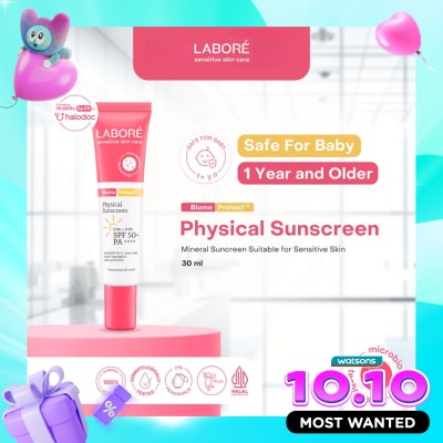 LABORE Sensitive Skin Care BiomeProtect Physical Sunscreen SPF 50+ PA++++ 30ml image