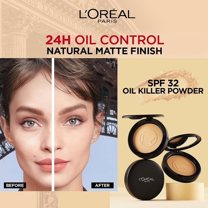 L'Oreal Infallible Oil Killer High Coverage Powder 105 Fair Linen