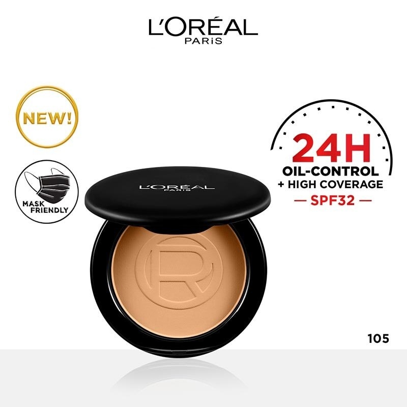 L'Oreal Infallible Oil Killer High Coverage Powder 105 Fair Linen