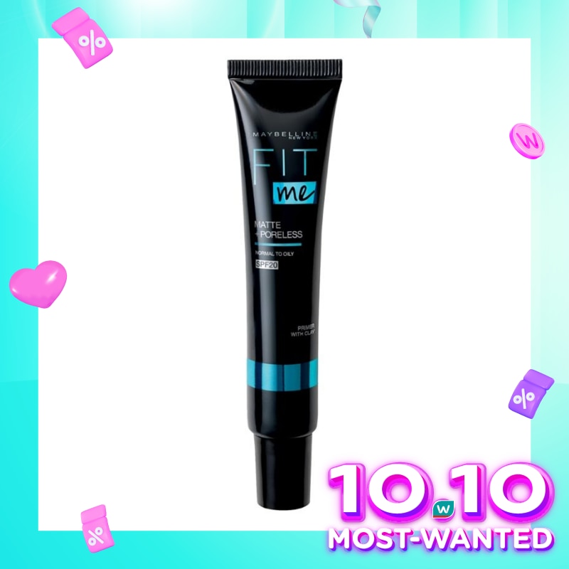 Promo Harga Maybelline Fit Me Matte and Poreless Primer 30 ml - Watsons
