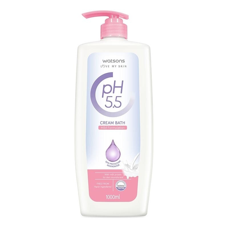 Watsons Ph5.5 Moisturi Cream Bath 1000Ml