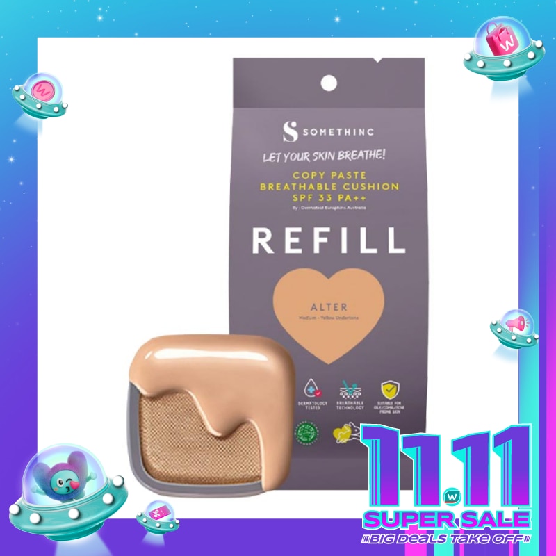 Somethinc Copy Paste Breathable Mesh Cushion SPF 33 PA++ Alter Refill