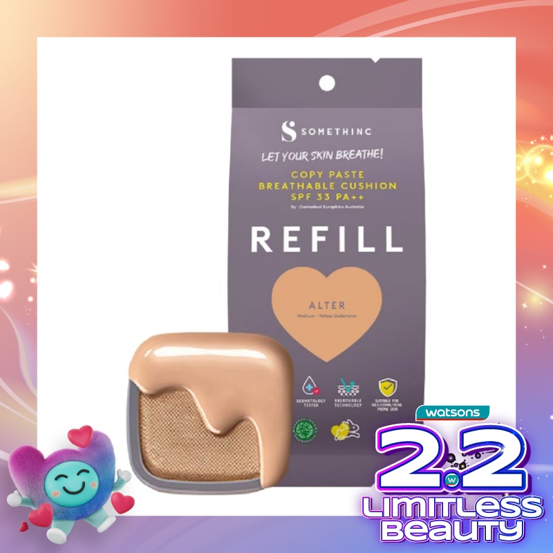 Somethinc Copy Paste Breathable Mesh Cushion SPF 33 PA++ Alter Refill