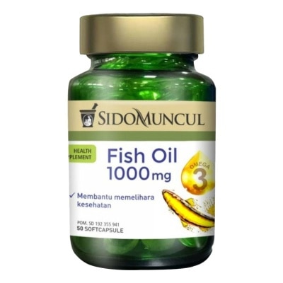 SM NATURAL Sidomuncul Natural Fishoil 1000Mg 50''s