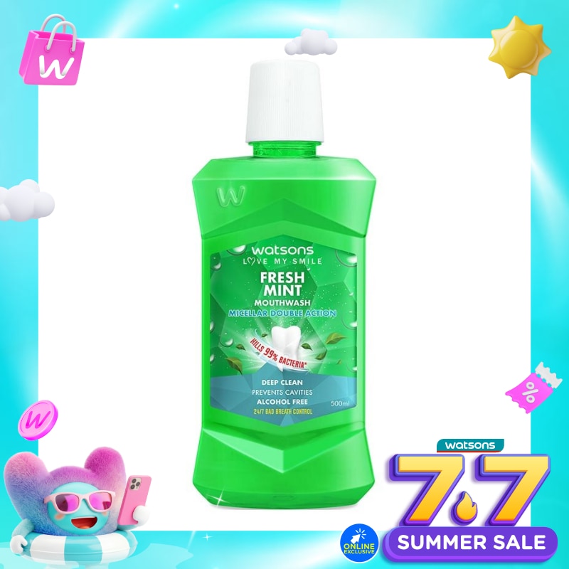 Watsons Fresh Mint Mouthwash