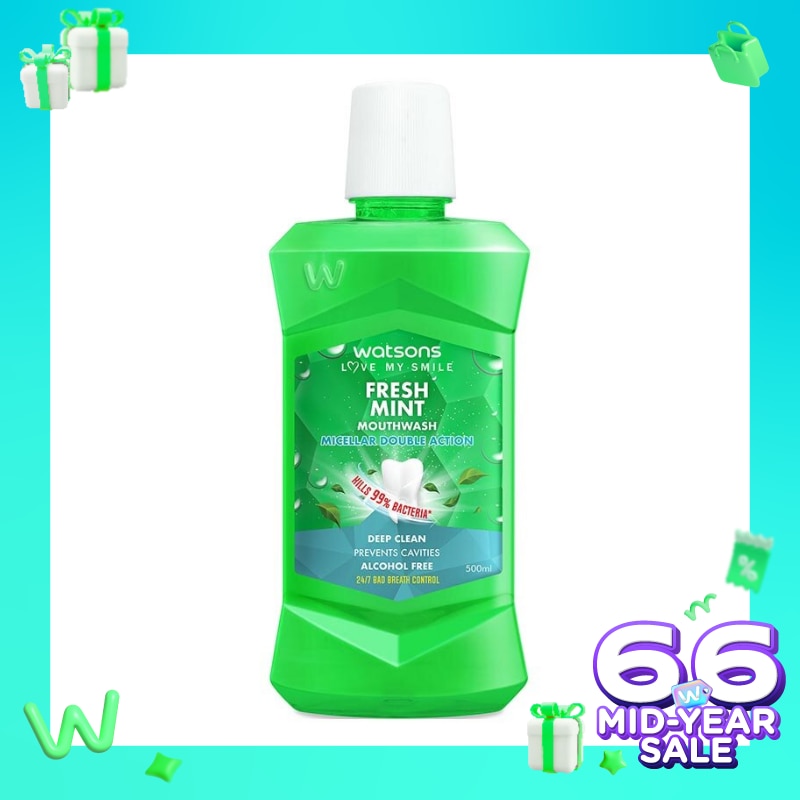 Watsons Fresh Mint Mouthwash