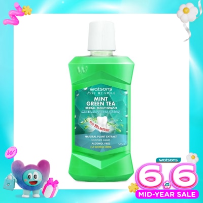 WATSONS COLLECTION - Watsons Mint Green Tea Herbal Mouthwash
