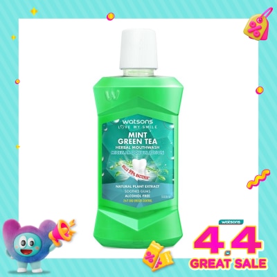 WATSONS - Watsons Mint Green Tea Herbal Mouthwash