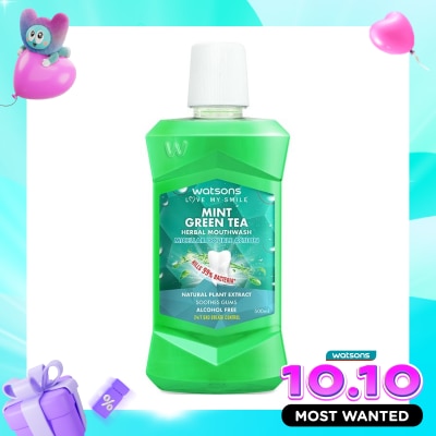 WATSONS COLLECTION Watsons Mint Green Tea Herbal Mouthwash image
