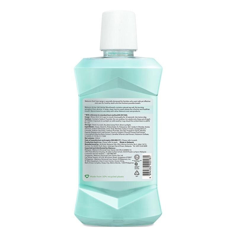 Watsons Active Salt Herbal Mouthwash