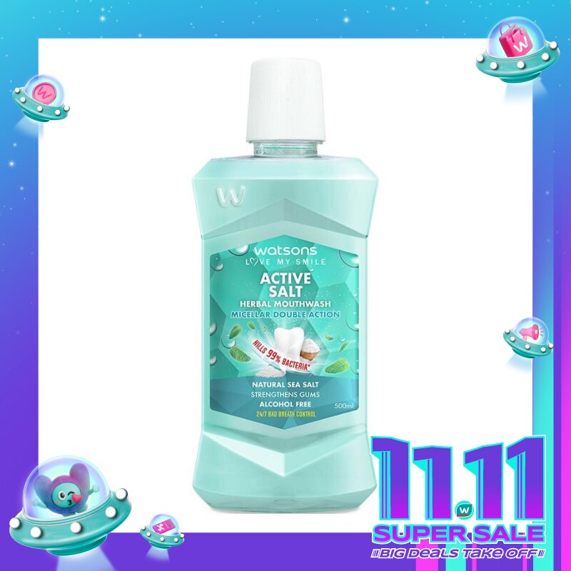 Watsons Active Salt Herbal Mouthwash
