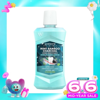 WATSONS COLLECTION - Watsons Mint Bamboo Charcoal Herbal Mouthwash