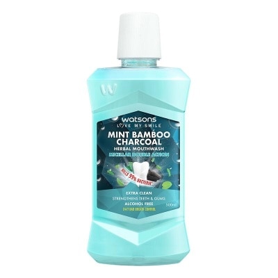 WATSONS Watsons Mint Bamboo Charcoal Herbal Mouthwash