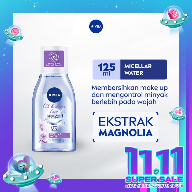 Nivea MicellAir Oil & Acne Care 125mL - Untuk Kulit Berjerawat