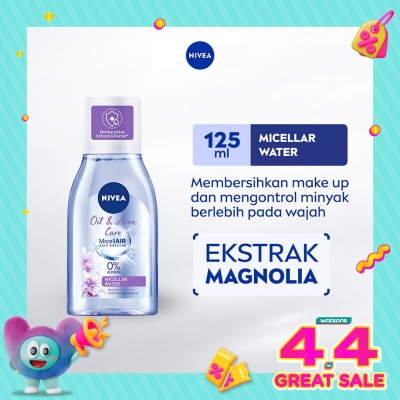 NIVEA - Nivea MicellAir Oil & Acne Care 125mL - Untuk Kulit Berjerawat