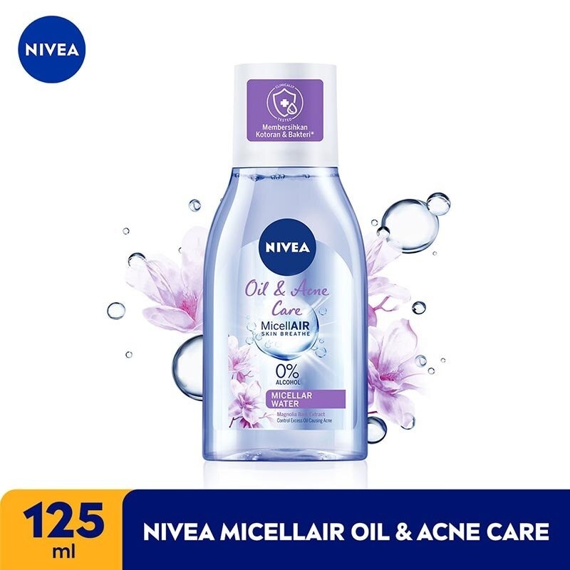 Promo Harga Nivea MicellAir Skin Breathe Micellar Water Oil & Acne Care 125 ml - Watsons