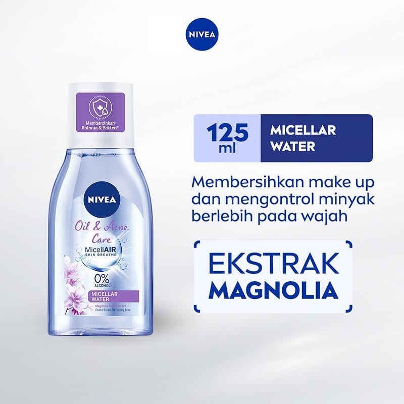 Promo Harga Nivea MicellAir Skin Breathe Micellar Water Oil & Acne Care 125 ml - Watsons