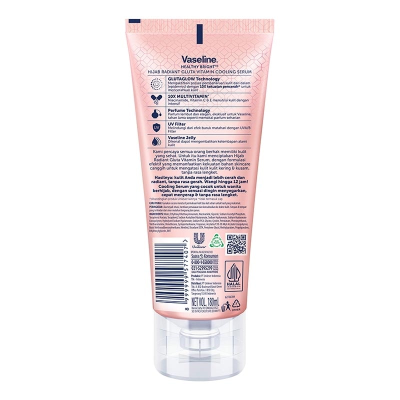 Vaseline Hijab Bright All Day Radiant Cooling Serum 180ml