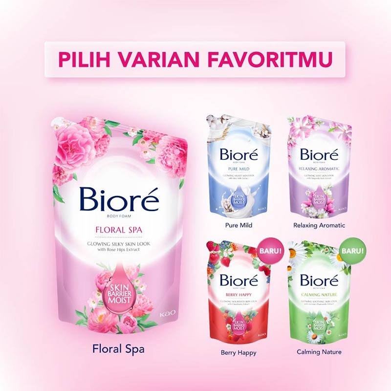 Biore Body Foam Floral Spa 450ml Pouch image