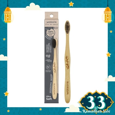 WATSONS Volcanic Mineral Bamboo Toothbrush (Ultra Soft) 1'S