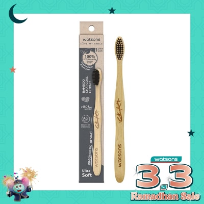 WATSONS Volcanic Mineral Bamboo Toothbrush (Ultra Soft) 1''S