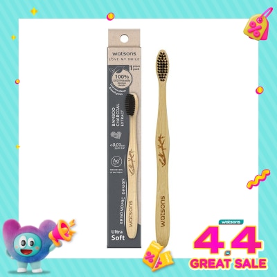 WATSONS - Volcanic Mineral Bamboo Toothbrush (Ultra Soft) 1''S