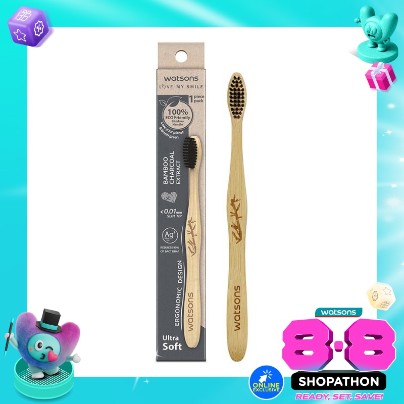 Volcanic Mineral Bamboo Toothbrush (Ultra Soft) 1''S image