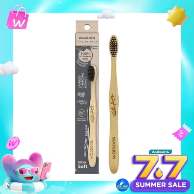 WATSONS - Volcanic Mineral Bamboo Toothbrush (Ultra Soft) 1''S