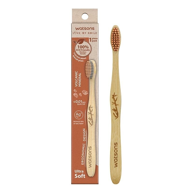 Volcanic Mineral Bamboo Toothbrush (Ultra Soft) 1'S