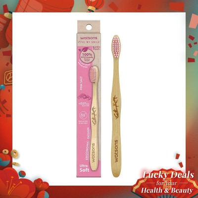 WATSONS Charcoal Bamboo Toothbrush (Ultra Soft) 1''S