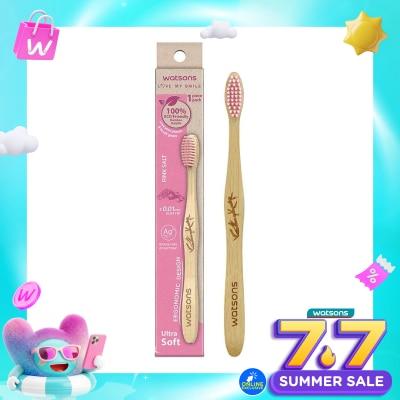 WATSONS COLLECTION - Charcoal Bamboo Toothbrush (Ultra Soft) 1''S