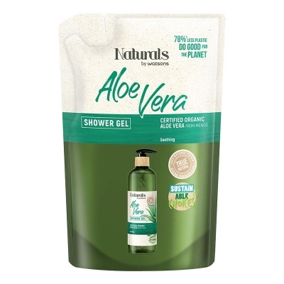 NATURALS BY WATSONS Aloe Vera Shower Gel Refill 450ml