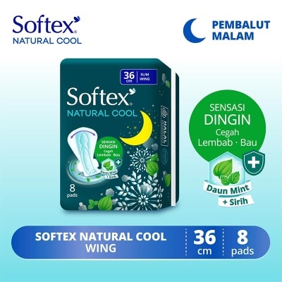 SOFTEX - Softex Natural Cool + Night 36Cm 8'S
