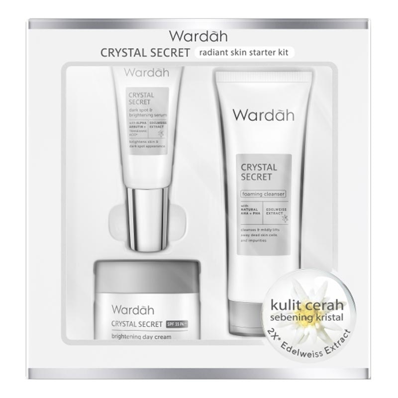 Wardah Hampers Crystal Secret Radiant Skin Starter Kit