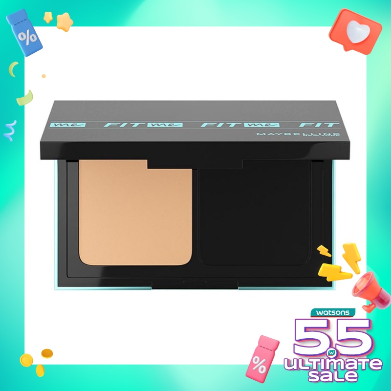 MAYBELLINE Maybelline Fit Me 24HR Oil Control Powder Foundation 123 Soft Nude