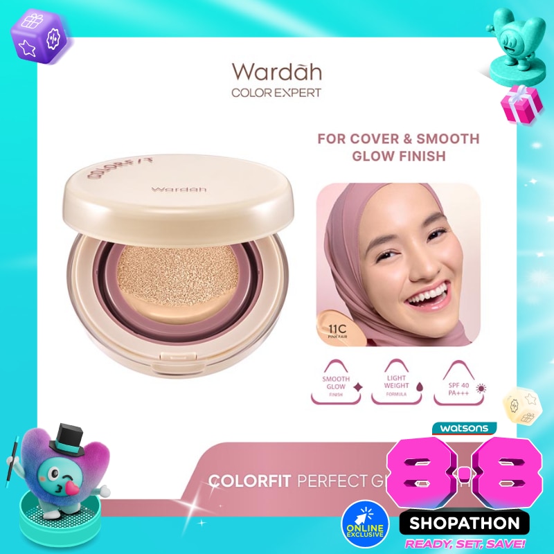 Wardah Colorfit Perfect Glow Cushion 11C Pink Fair 15g image