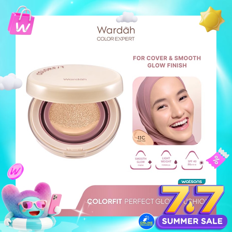 Wardah Colorfit Perfect Glow Cushion 11C Pink Fair 15g