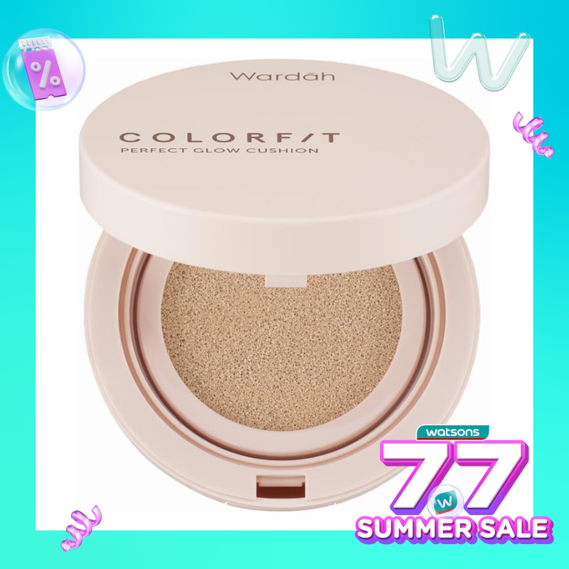 Wardah Colorfit Perfect Glow Cushion 22N Light Ivory