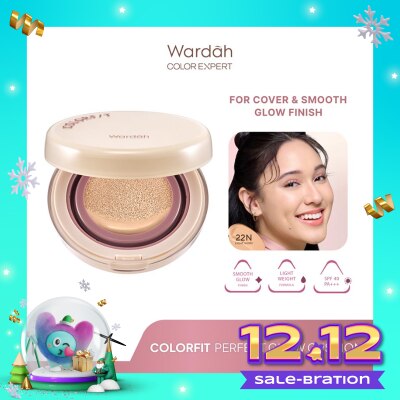 WARDAH Wardah Colorfit Perfect Glow Cushion 22N Light Ivory 15g