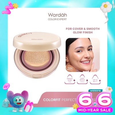 WARDAH - Wardah Colorfit Perfect Glow Cushion 32N Neutral Beige 15g
